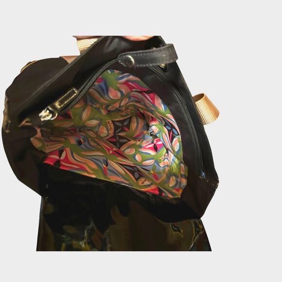 Franco Sarto Dark Brown Mini Tote with Gold accents multiple pockets 16”x11”x4" - Picture 12 of 16